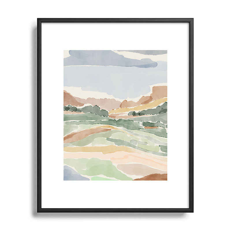 DENY Designs Dreamscape I Metal Framed Art Print
