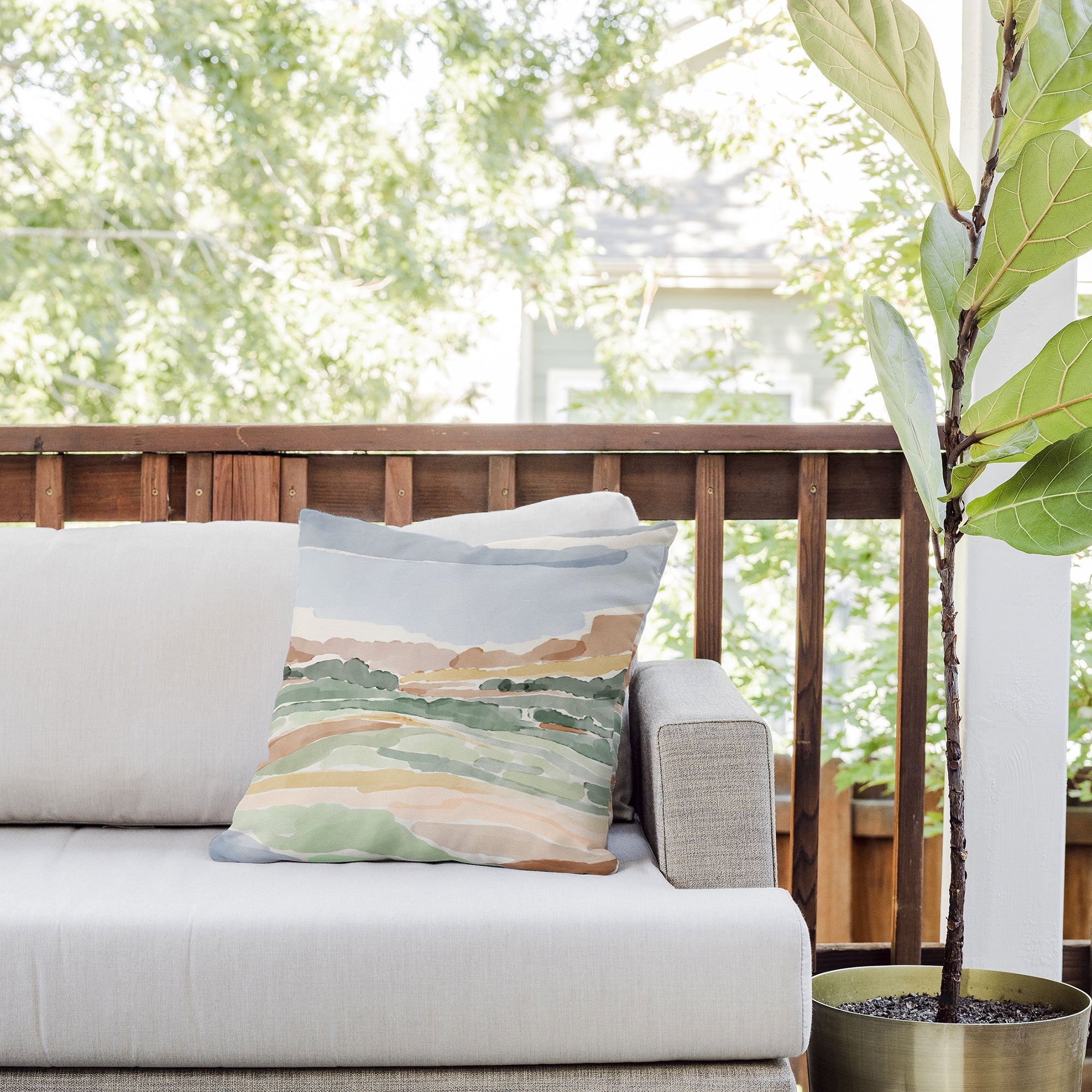 DENY Designs Dreamscape I Outdoor Throw Pillow