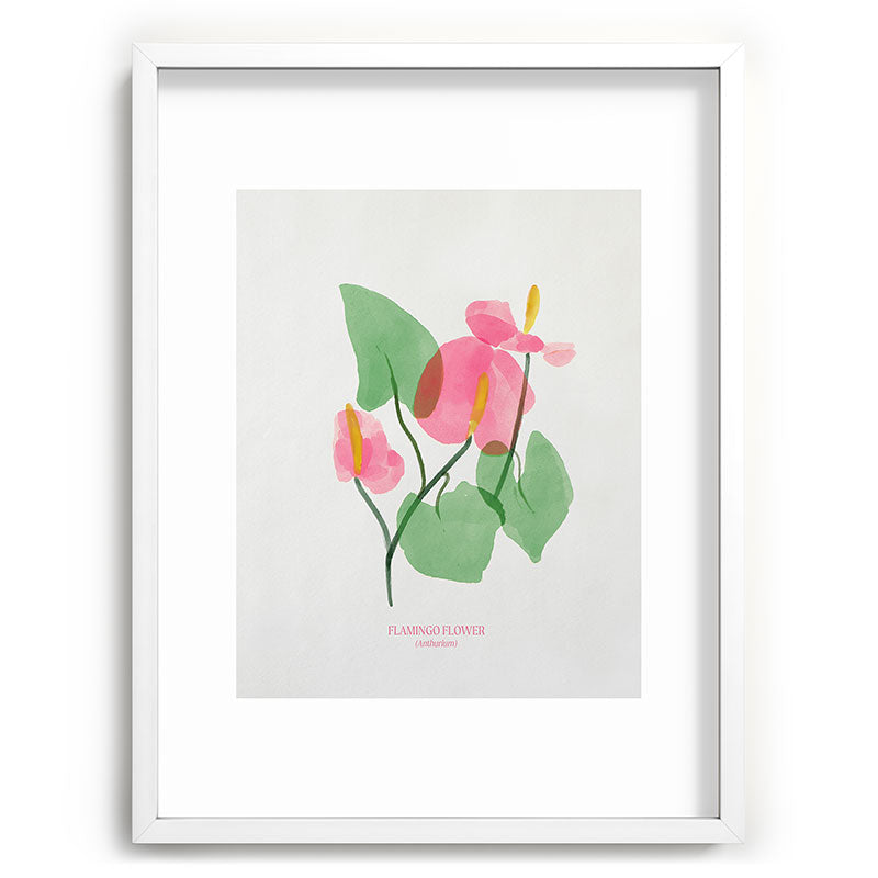 DENY Designs flamingo flower Recessed Framing Rectangle