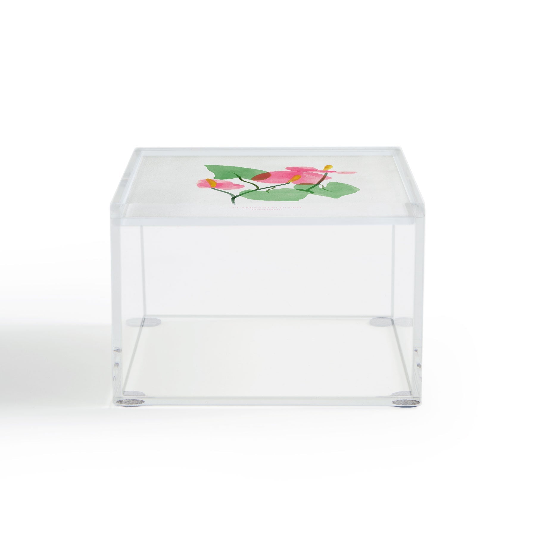 DENY Designs flamingo flower Acrylic Box