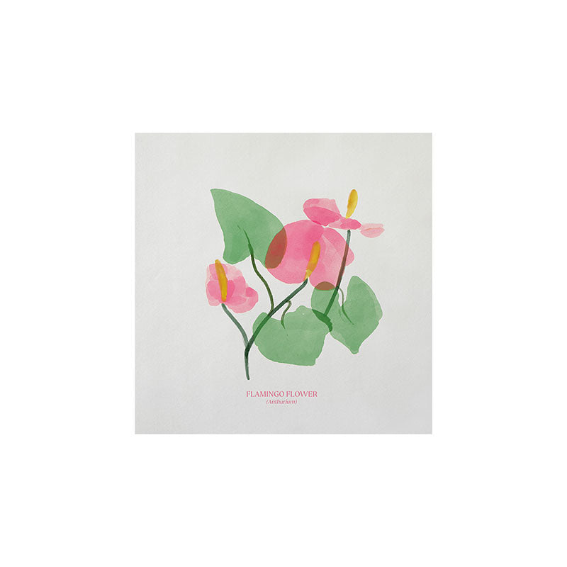DENY Designs flamingo flower Art Print