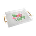 DENY Designs flamingo flower Acrylic Tray