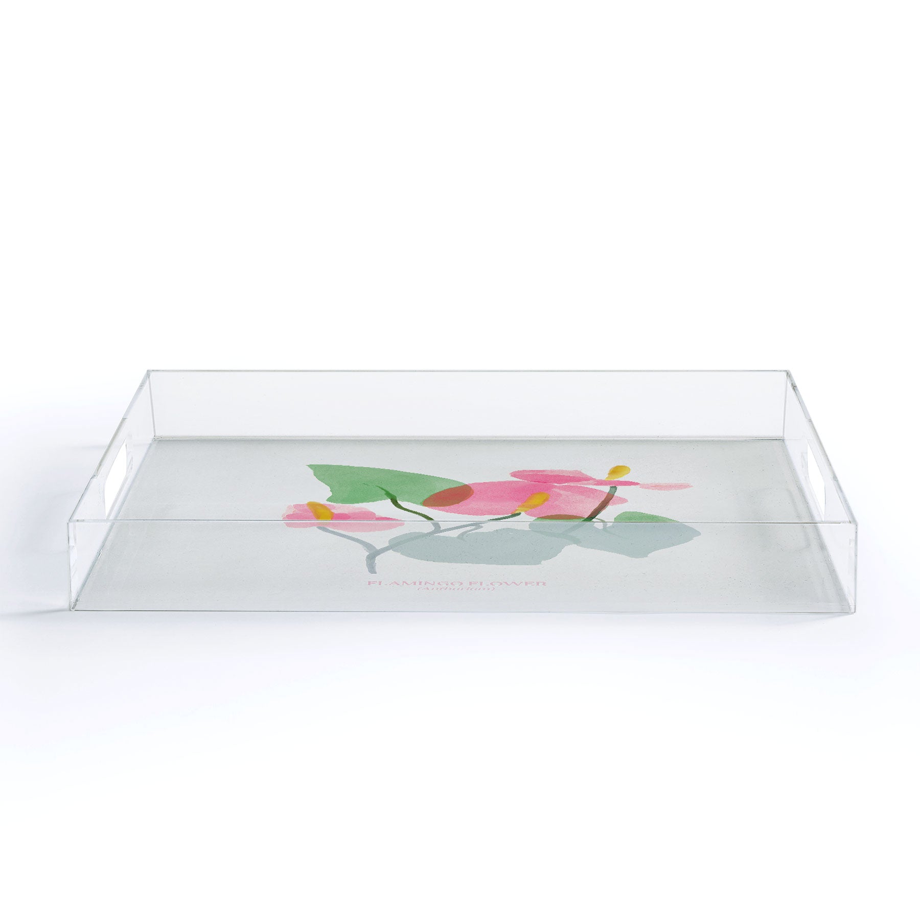 DENY Designs flamingo flower Acrylic Tray