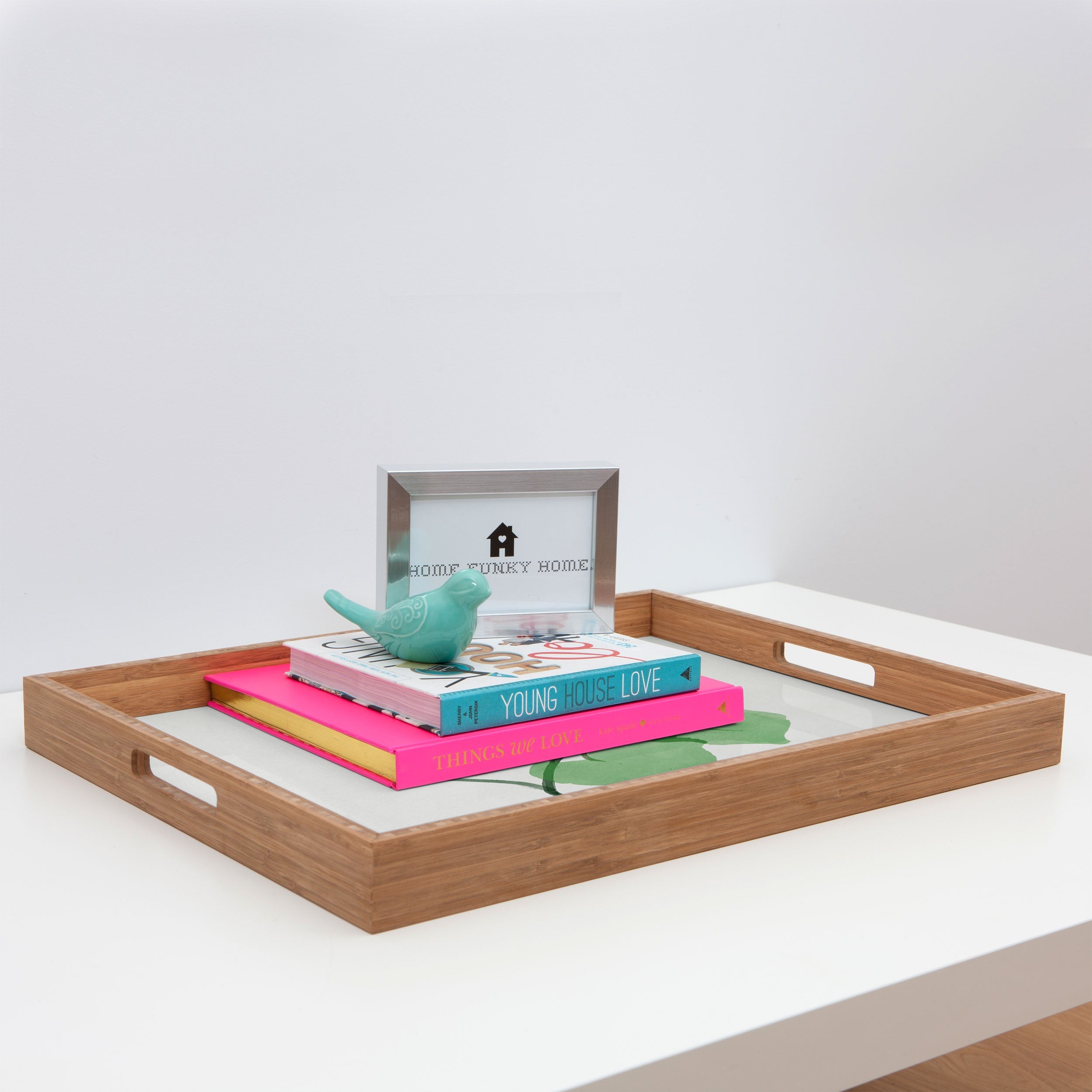 DENY Designs flamingo flower Rectangular Tray