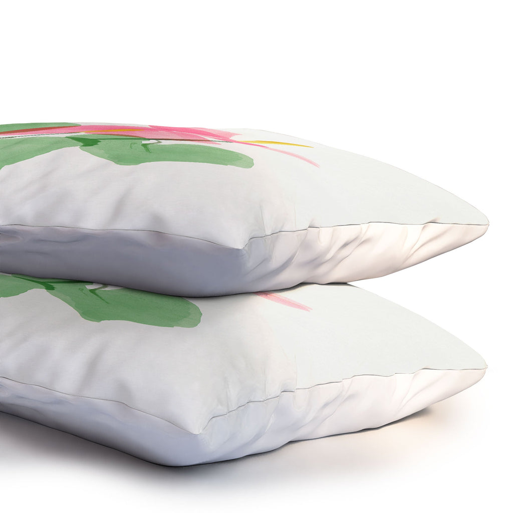 DENY Designs flamingo flower Pillow Shams