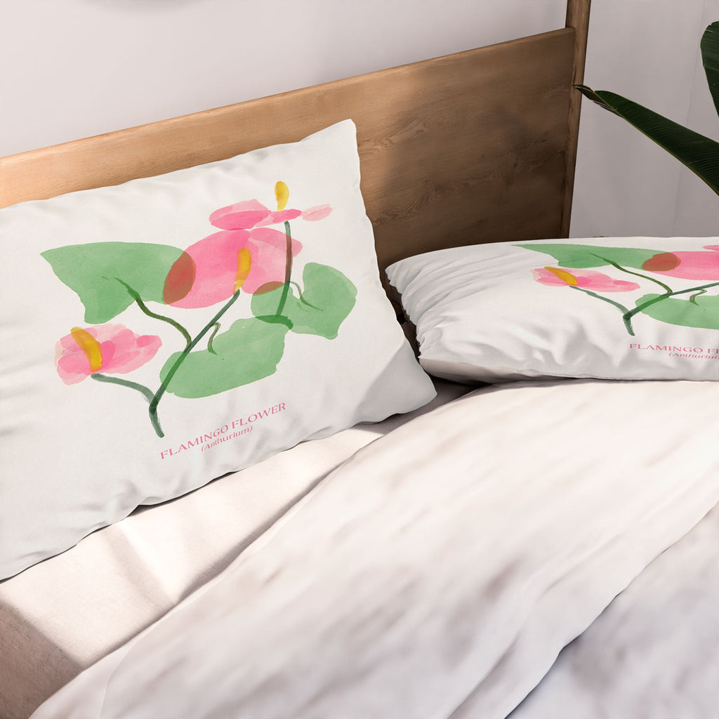 DENY Designs flamingo flower Pillow Shams