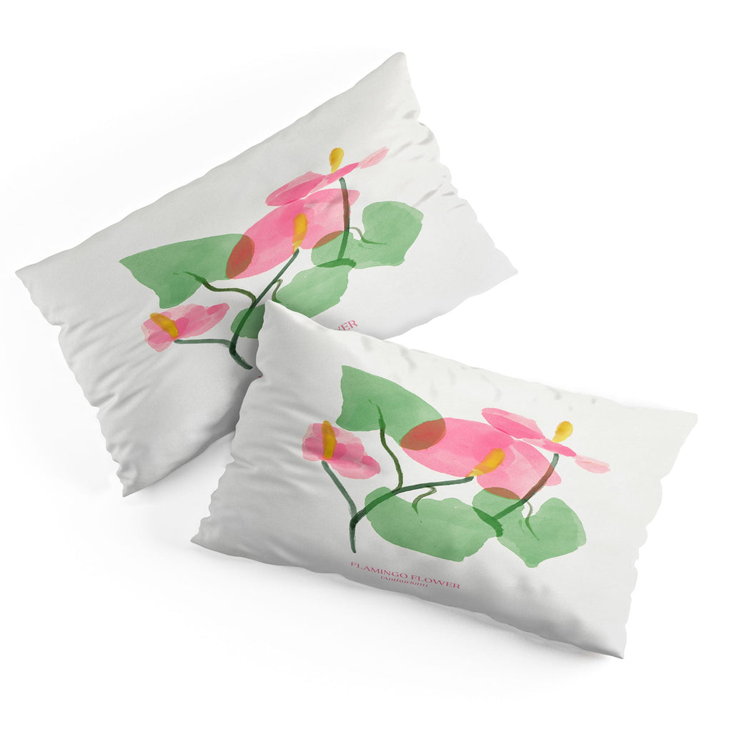 DENY Designs flamingo flower Pillow Shams