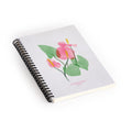 DENY Designs flamingo flower Spiral Notebook