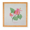 DENY Designs flamingo flower Framed Wall Art