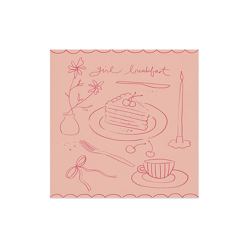 DENY Designs girl breakfast Art Print