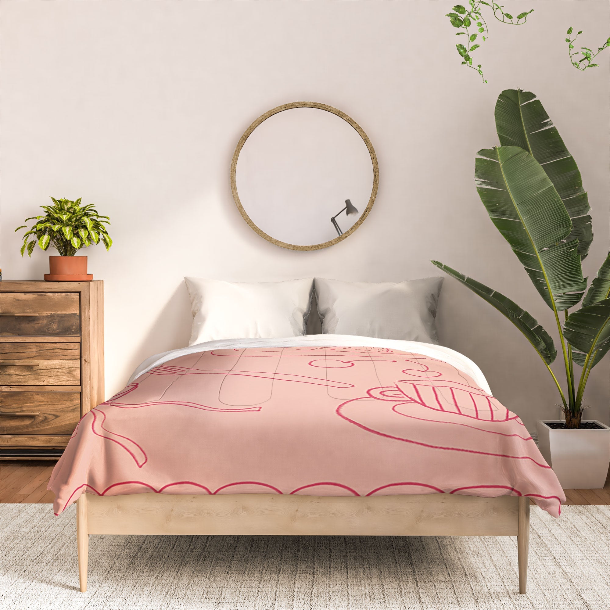 DENY Designs girl breakfast Comforter