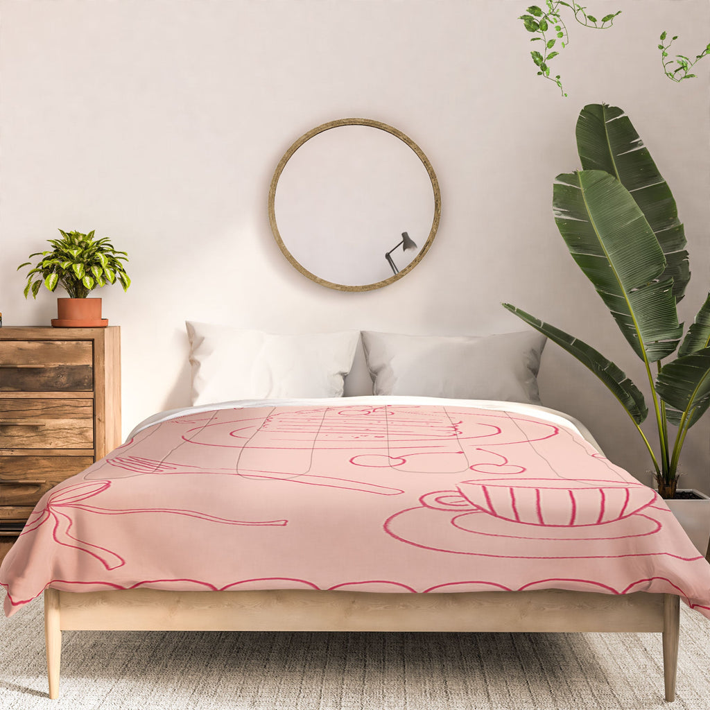 DENY Designs girl breakfast Comforter
