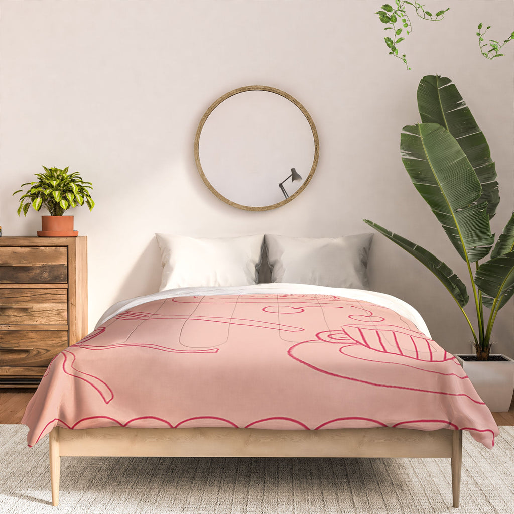 DENY Designs girl breakfast Comforter