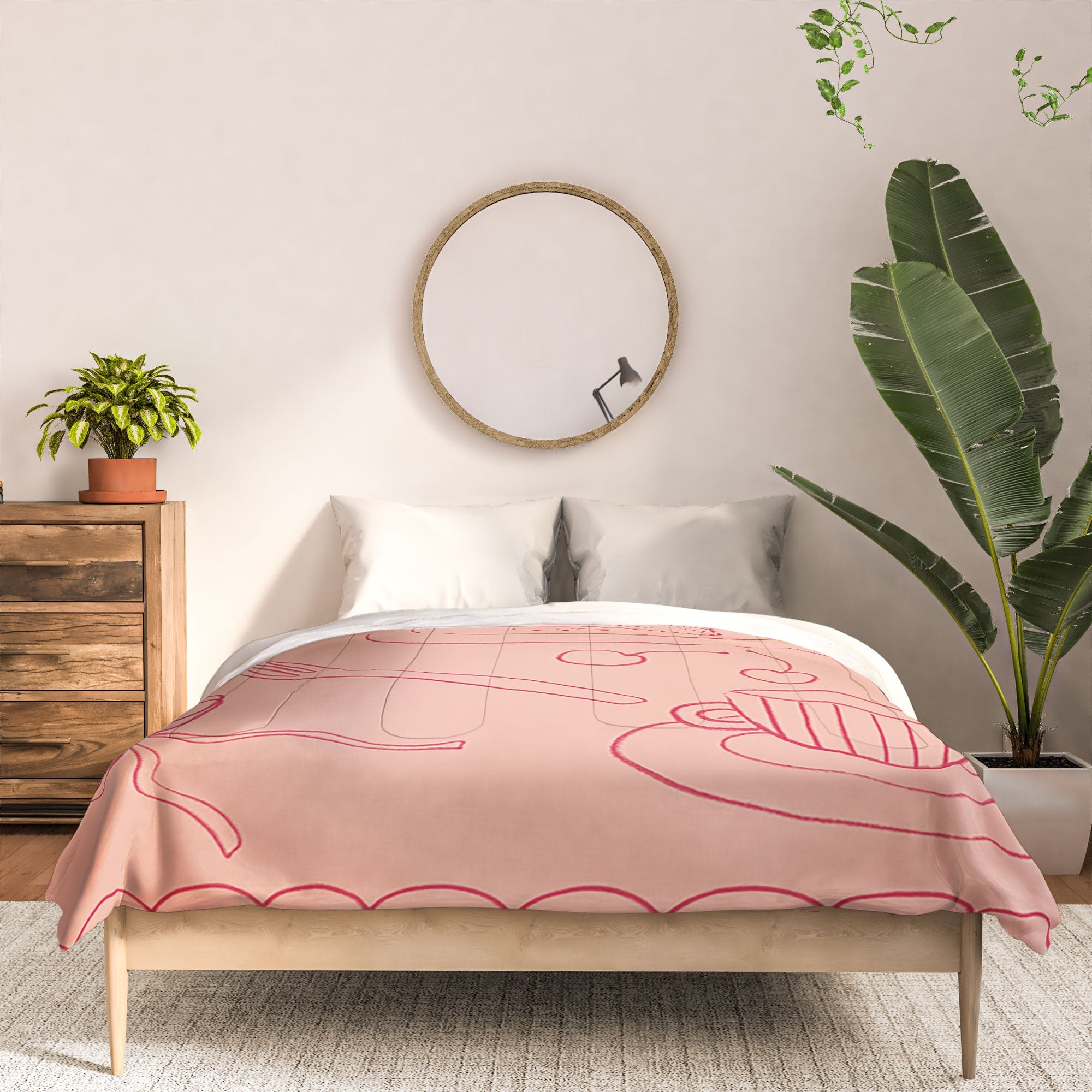 DENY Designs girl breakfast Comforter