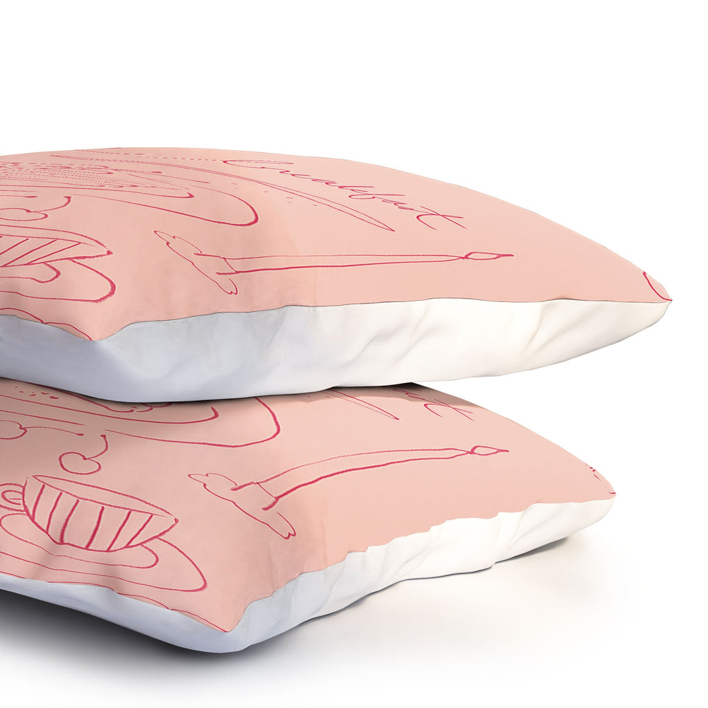 DENY Designs girl breakfast Pillow Shams