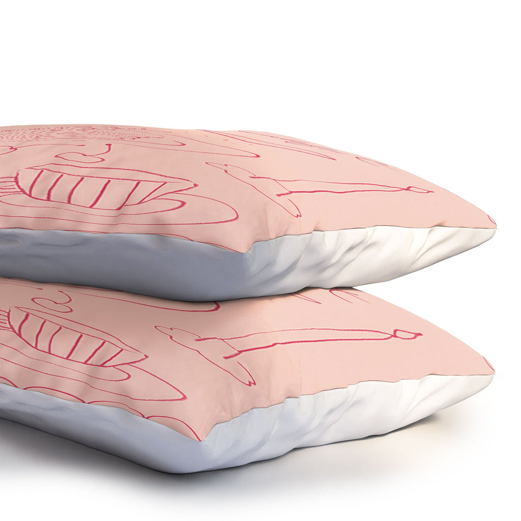 DENY Designs girl breakfast Pillow Shams