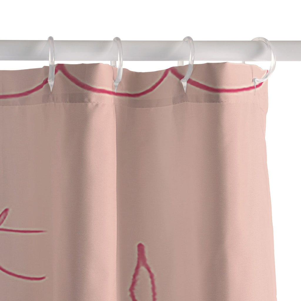DENY Designs girl breakfast Shower Curtain