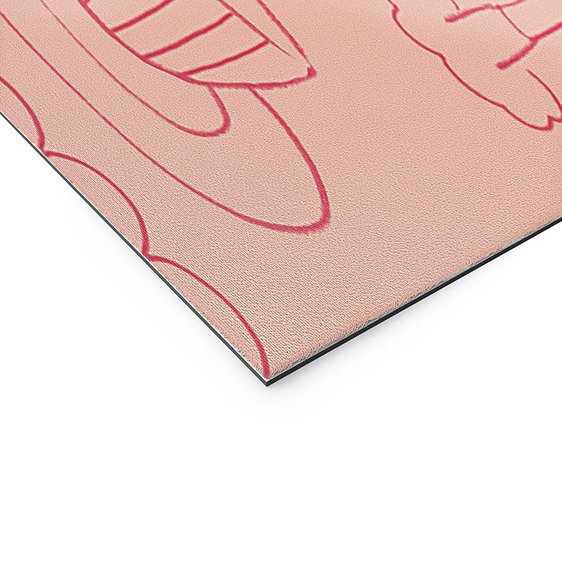 DENY Designs girl breakfast Welcome Mat
