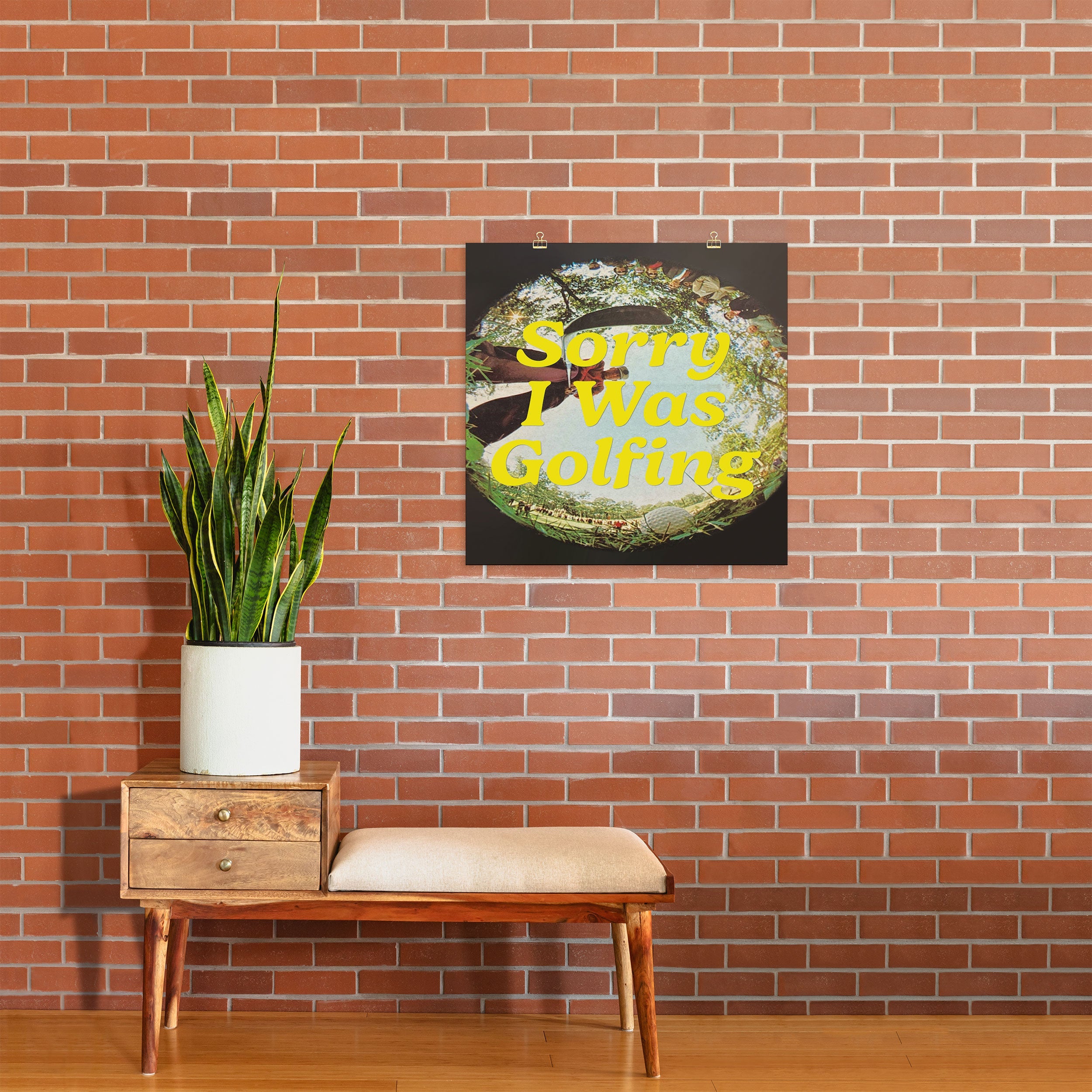 DENY Designs GolfFisheye Art Print