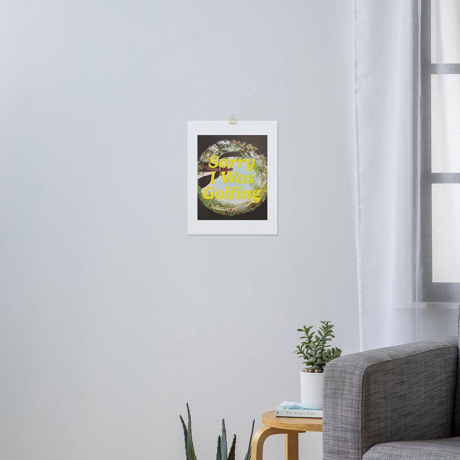 DENY Designs GolfFisheye Art Print