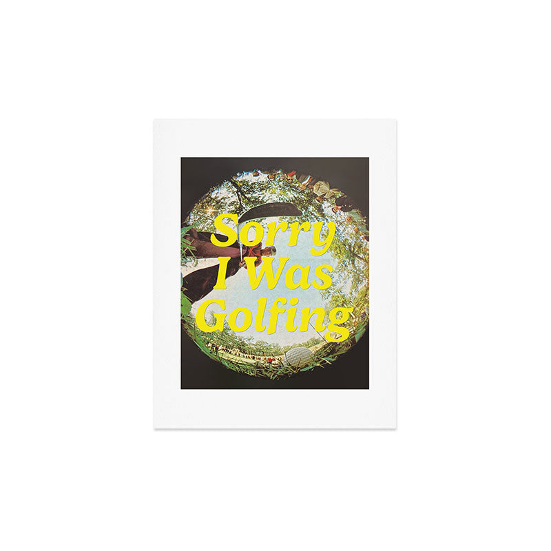 DENY Designs GolfFisheye Art Print