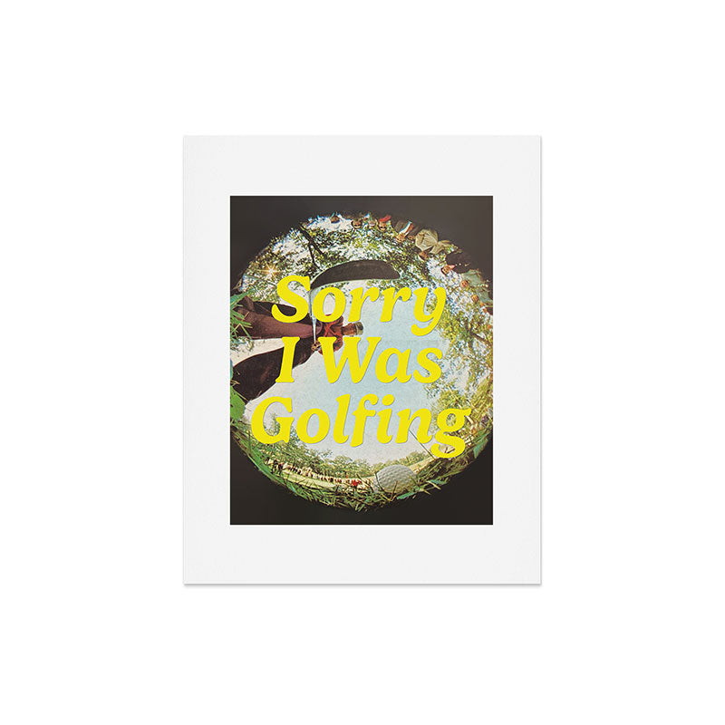 DENY Designs GolfFisheye Art Print