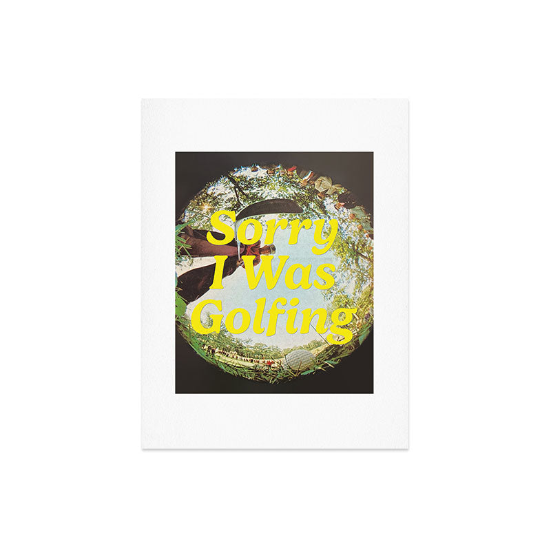 DENY Designs GolfFisheye Art Print