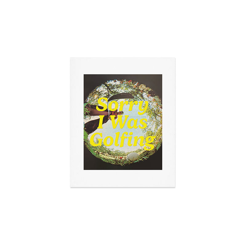 DENY Designs GolfFisheye Art Print