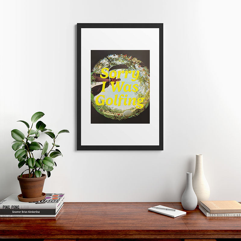 DENY Designs GolfFisheye Framed Art Print