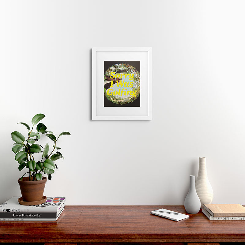 DENY Designs GolfFisheye Framed Art Print