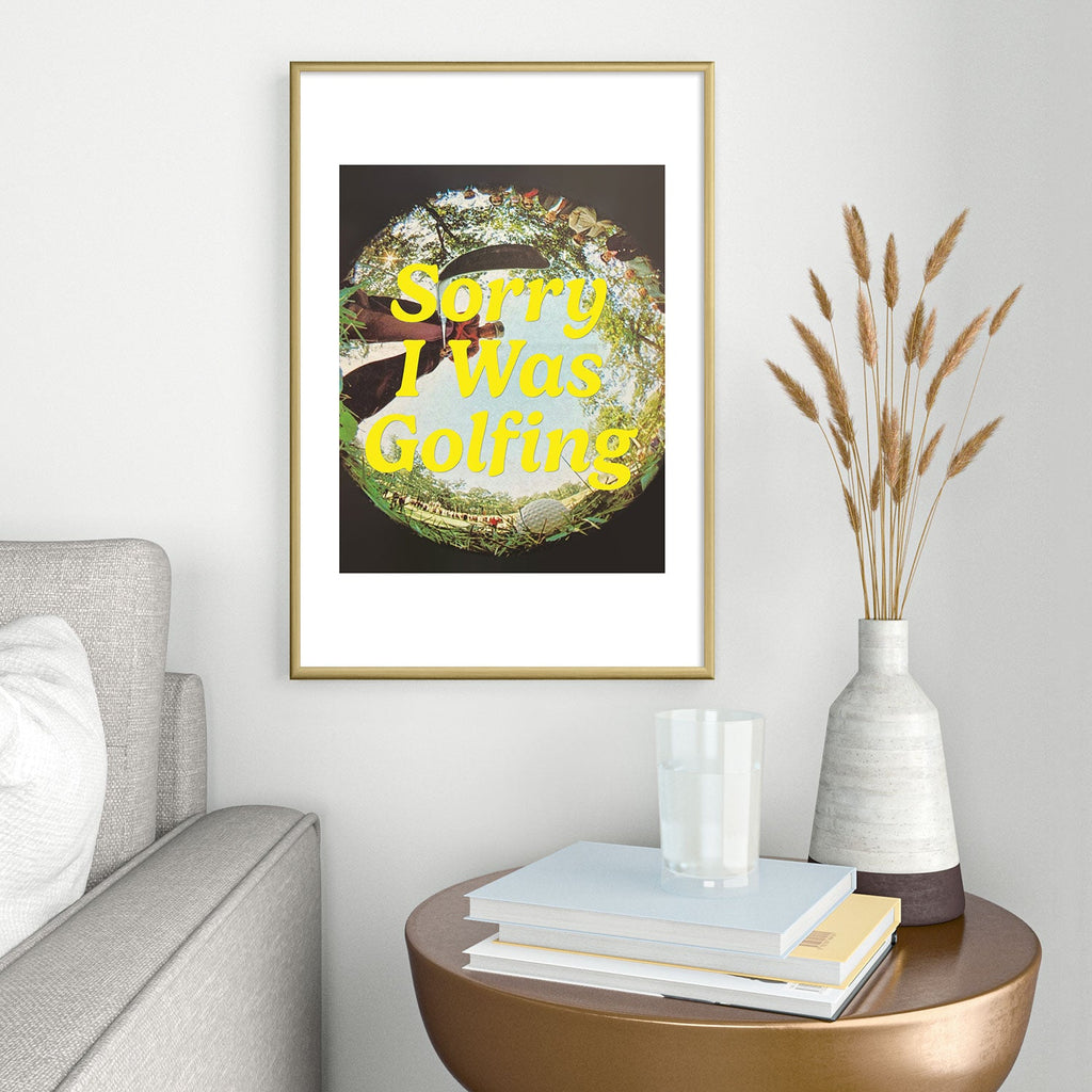 DENY Designs GolfFisheye Metal Framed Art Print
