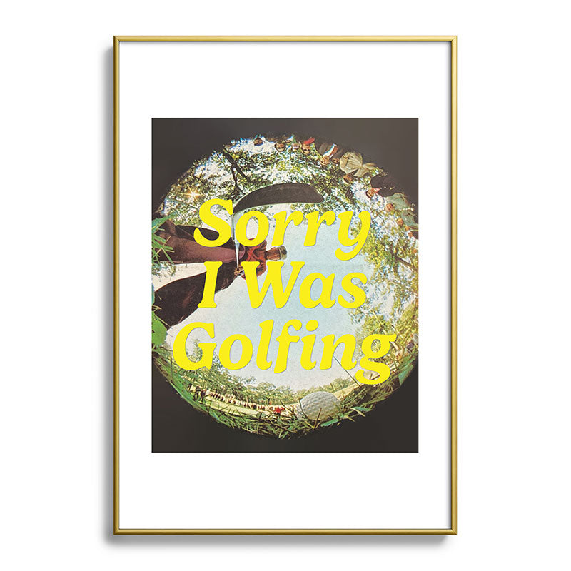 DENY Designs GolfFisheye Metal Framed Art Print