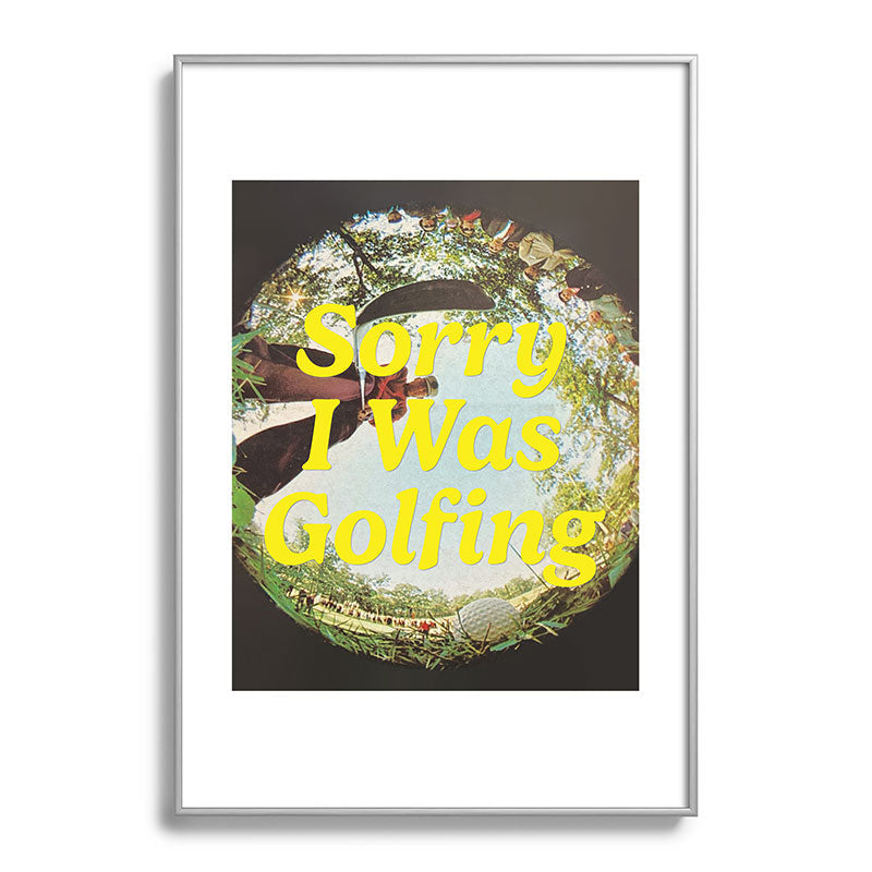 DENY Designs GolfFisheye Metal Framed Art Print