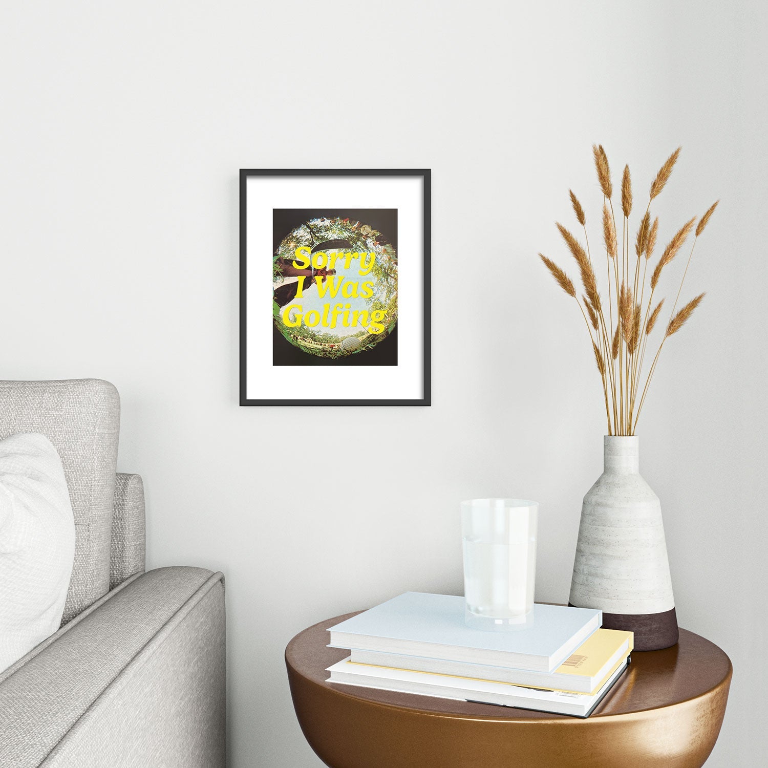 DENY Designs GolfFisheye Metal Framed Art Print
