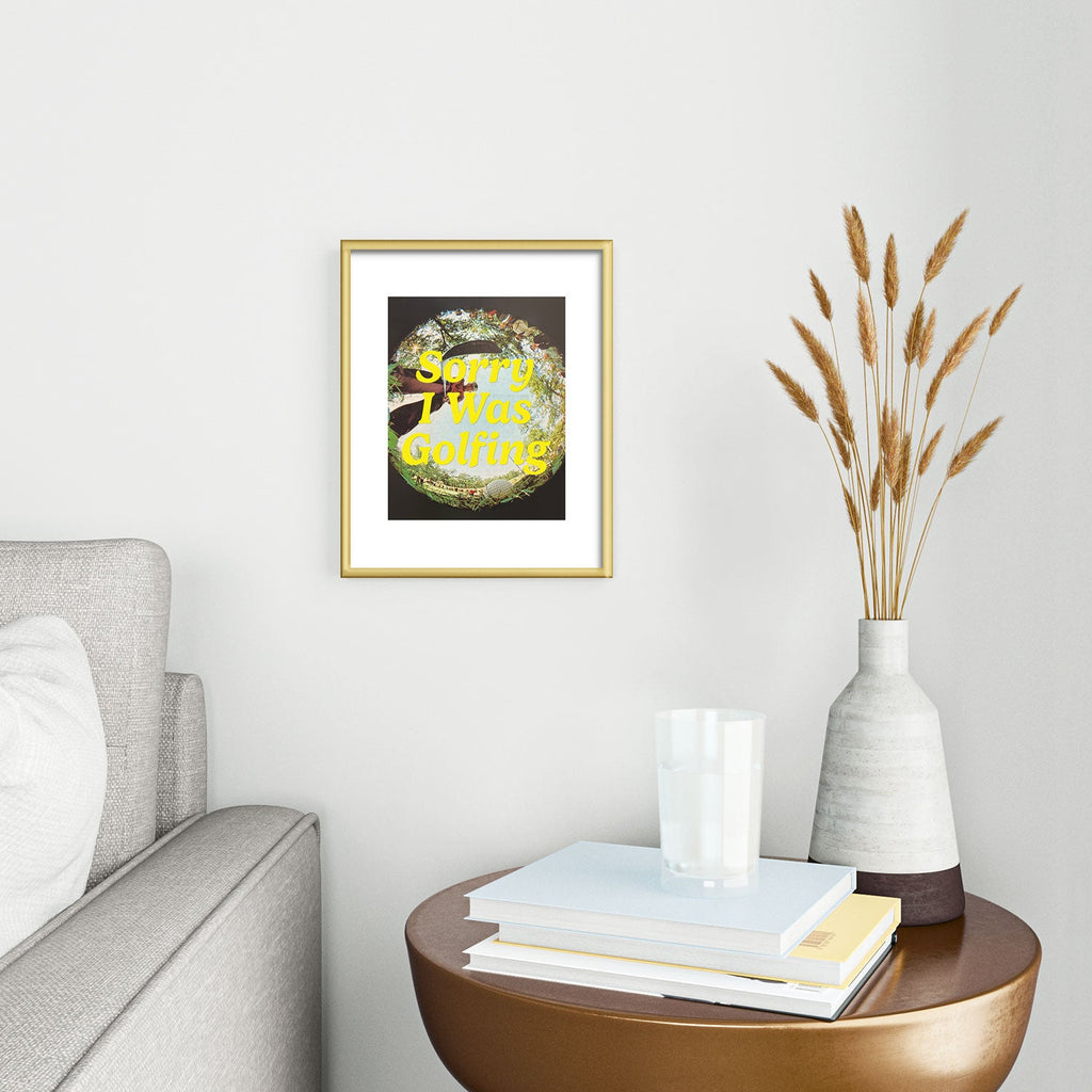 DENY Designs GolfFisheye Metal Framed Art Print