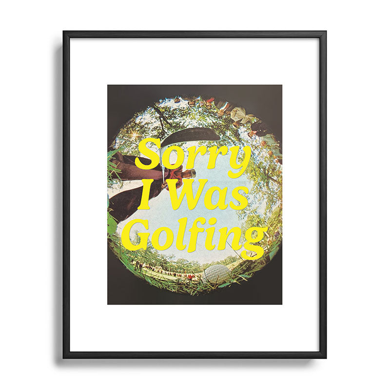 DENY Designs GolfFisheye Metal Framed Art Print