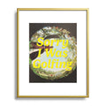 DENY Designs GolfFisheye Metal Framed Art Print