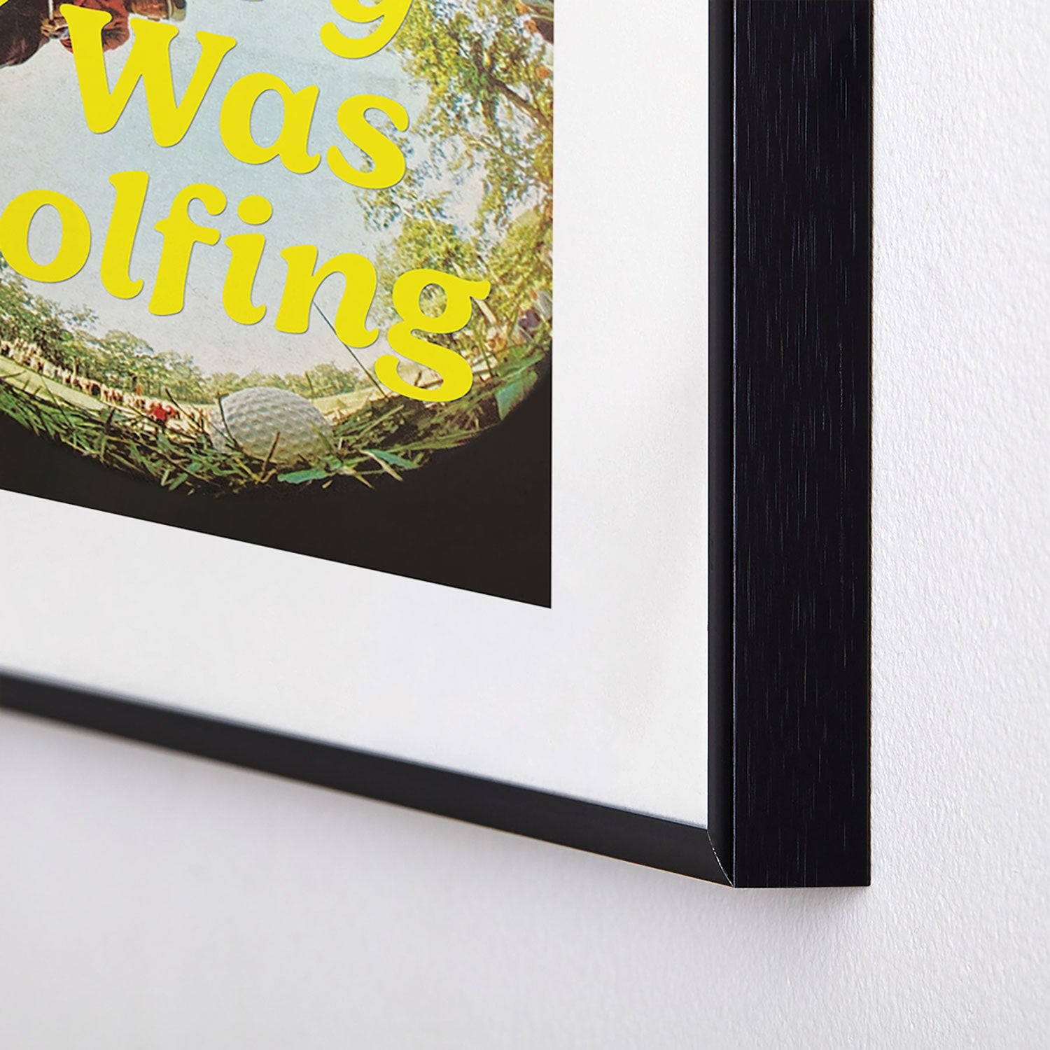 DENY Designs GolfFisheye Metal Framed Art Print