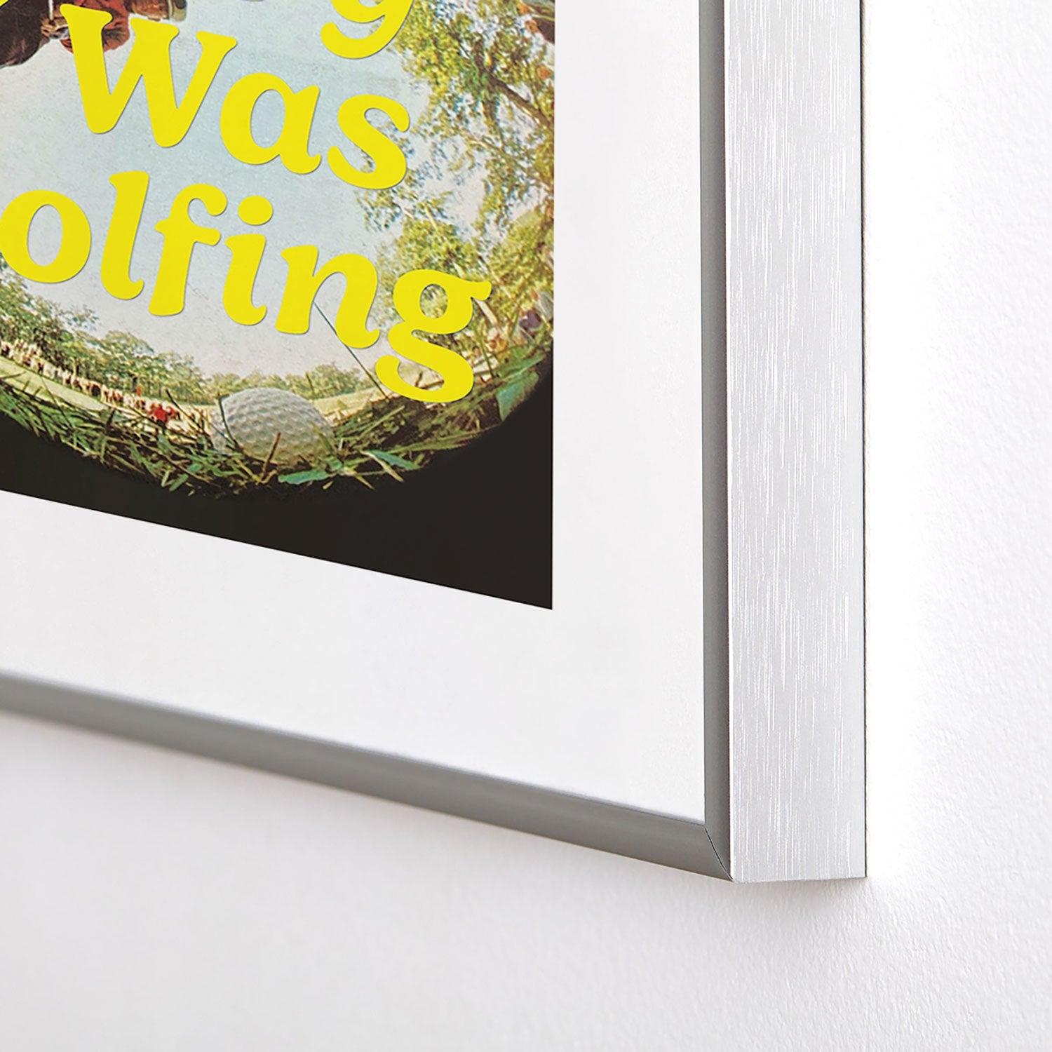 DENY Designs GolfFisheye Metal Framed Art Print