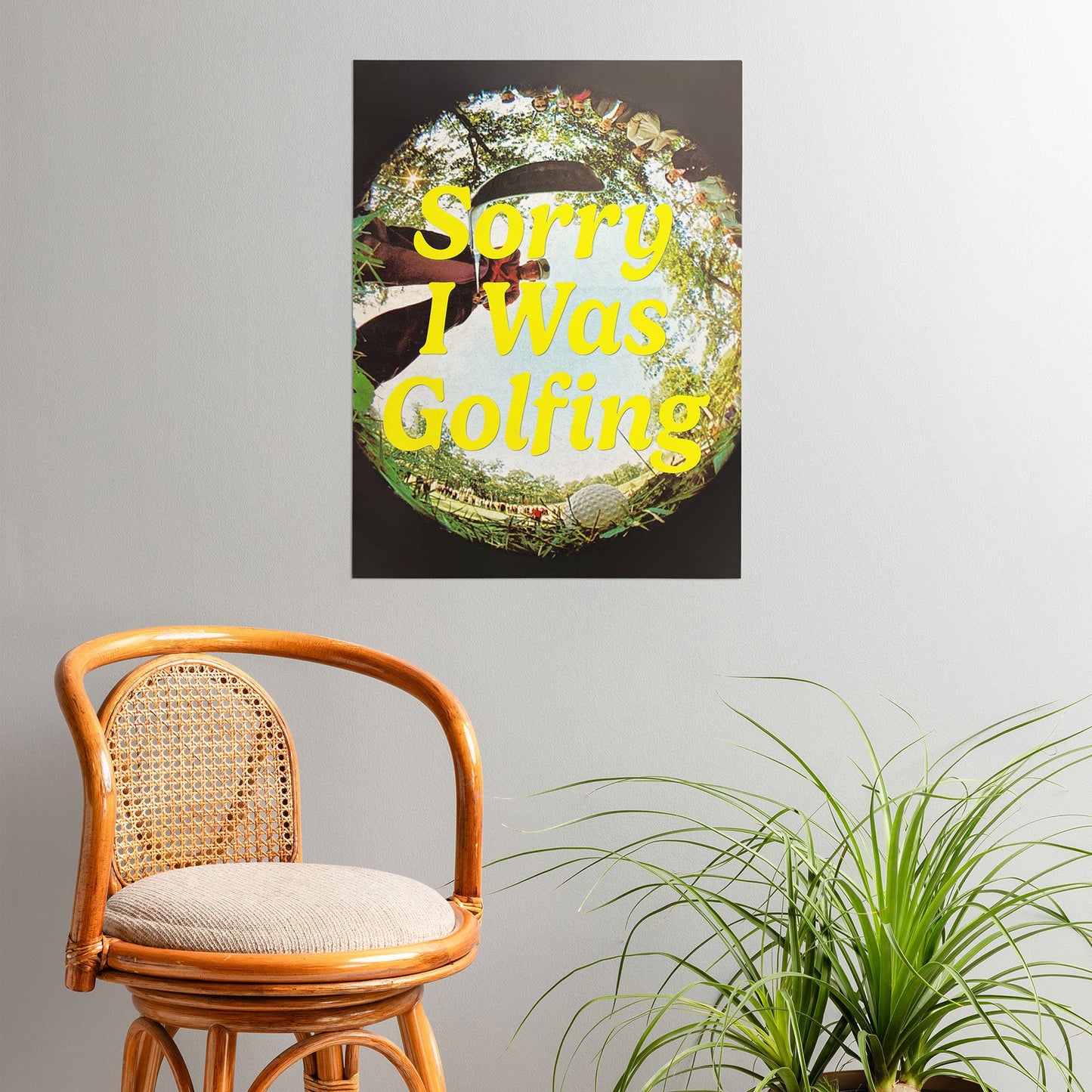 DENY Designs GolfFisheye Poster