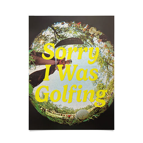 DENY Designs GolfFisheye Poster