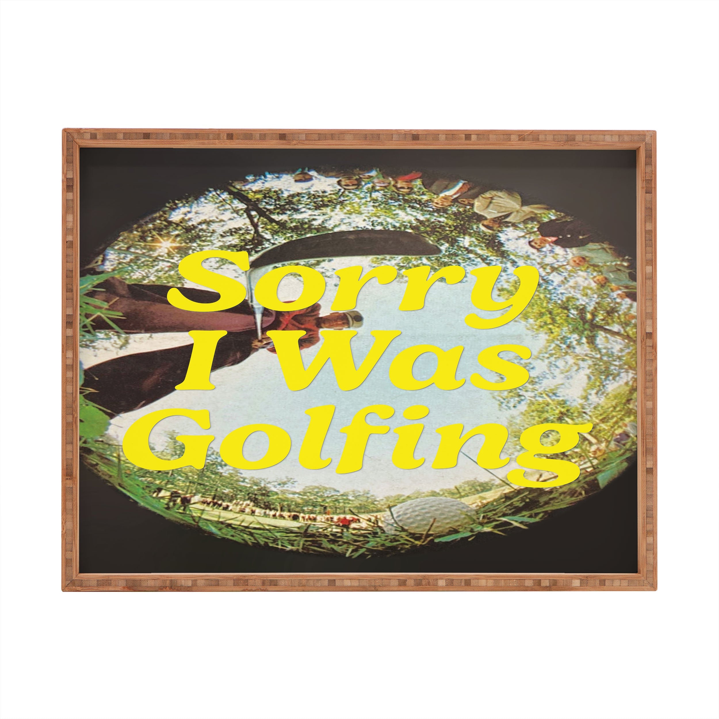 DENY Designs GolfFisheye Rectangular Tray