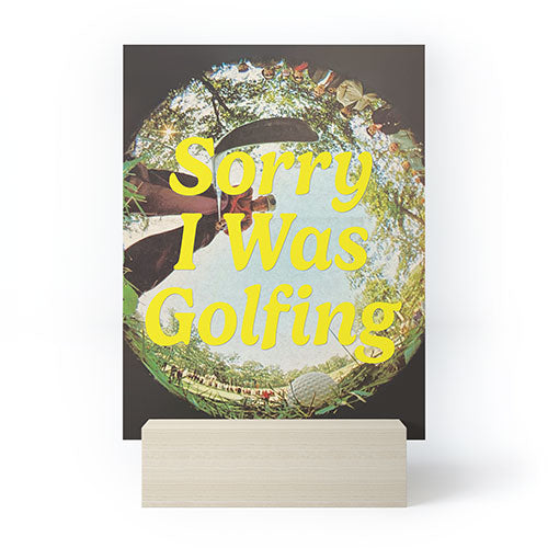 DENY Designs GolfFisheye Mini Art Print