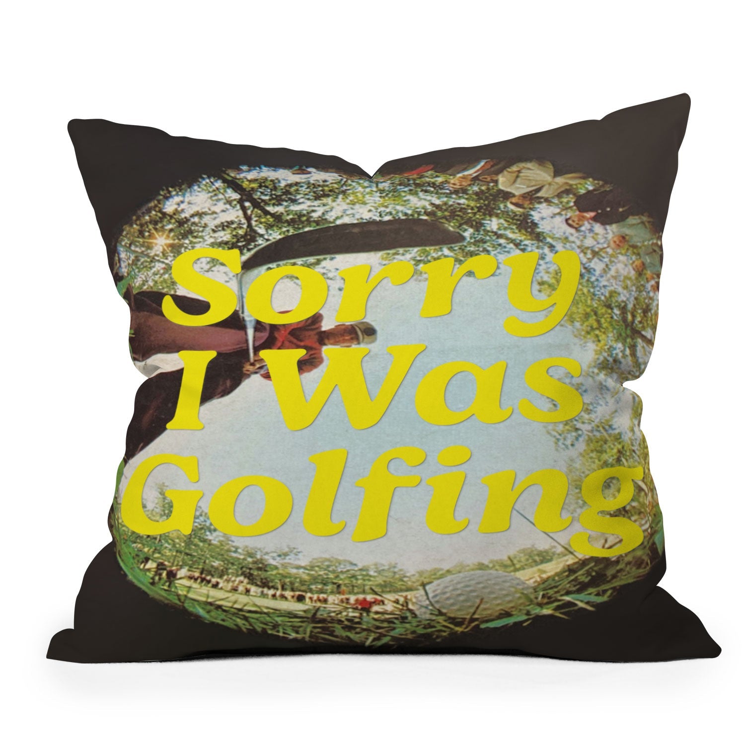 DENY Designs GolfFisheye Throw Pillow