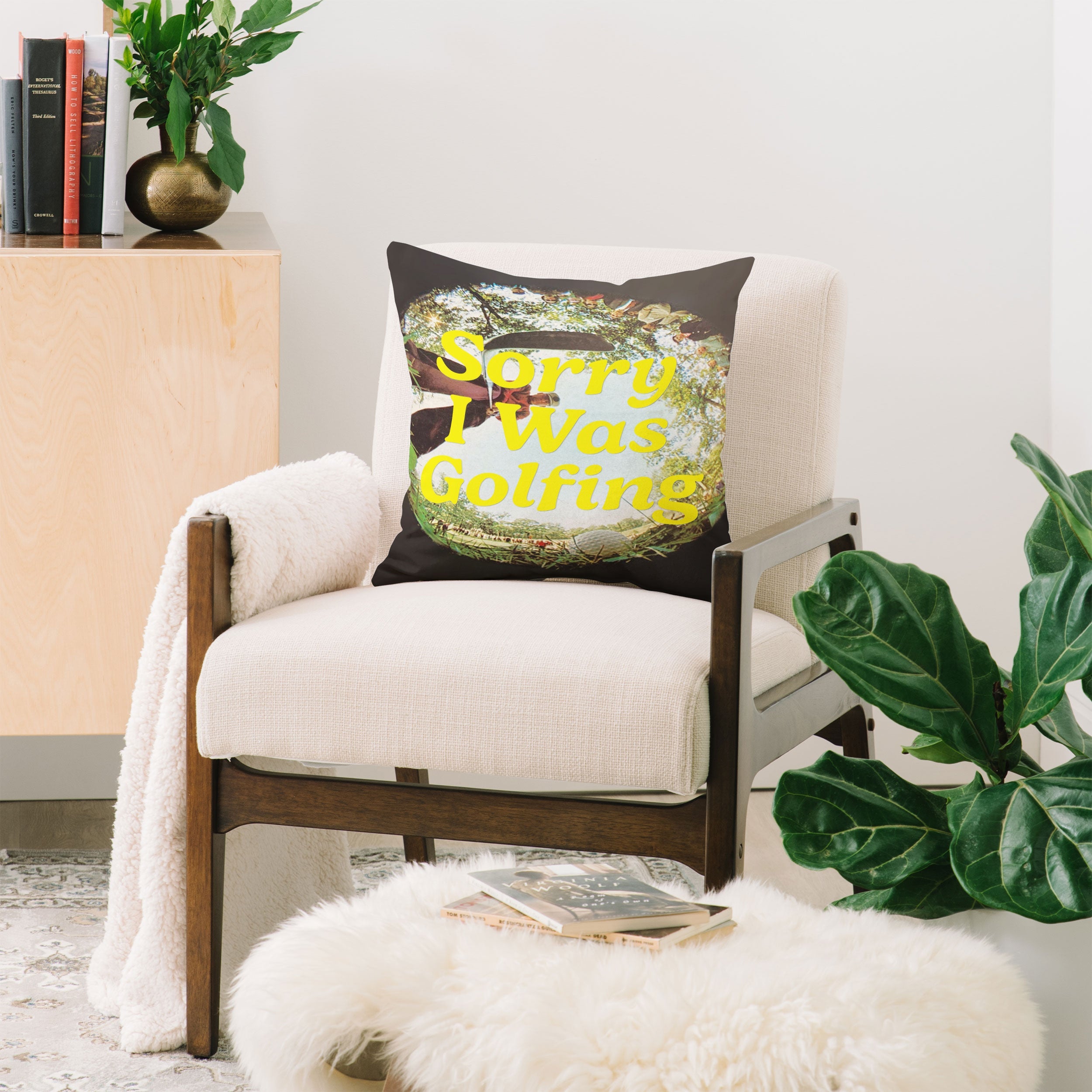 DENY Designs GolfFisheye Throw Pillow