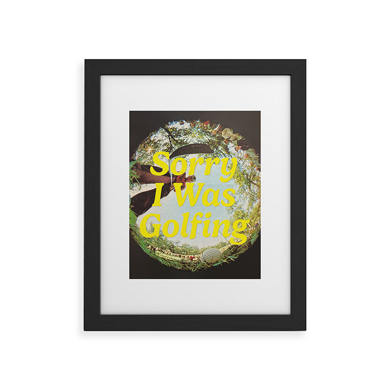 DENY Designs GolfFisheye Framed Art Print