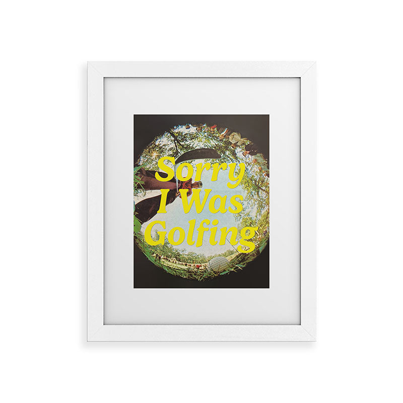 DENY Designs GolfFisheye Framed Art Print
