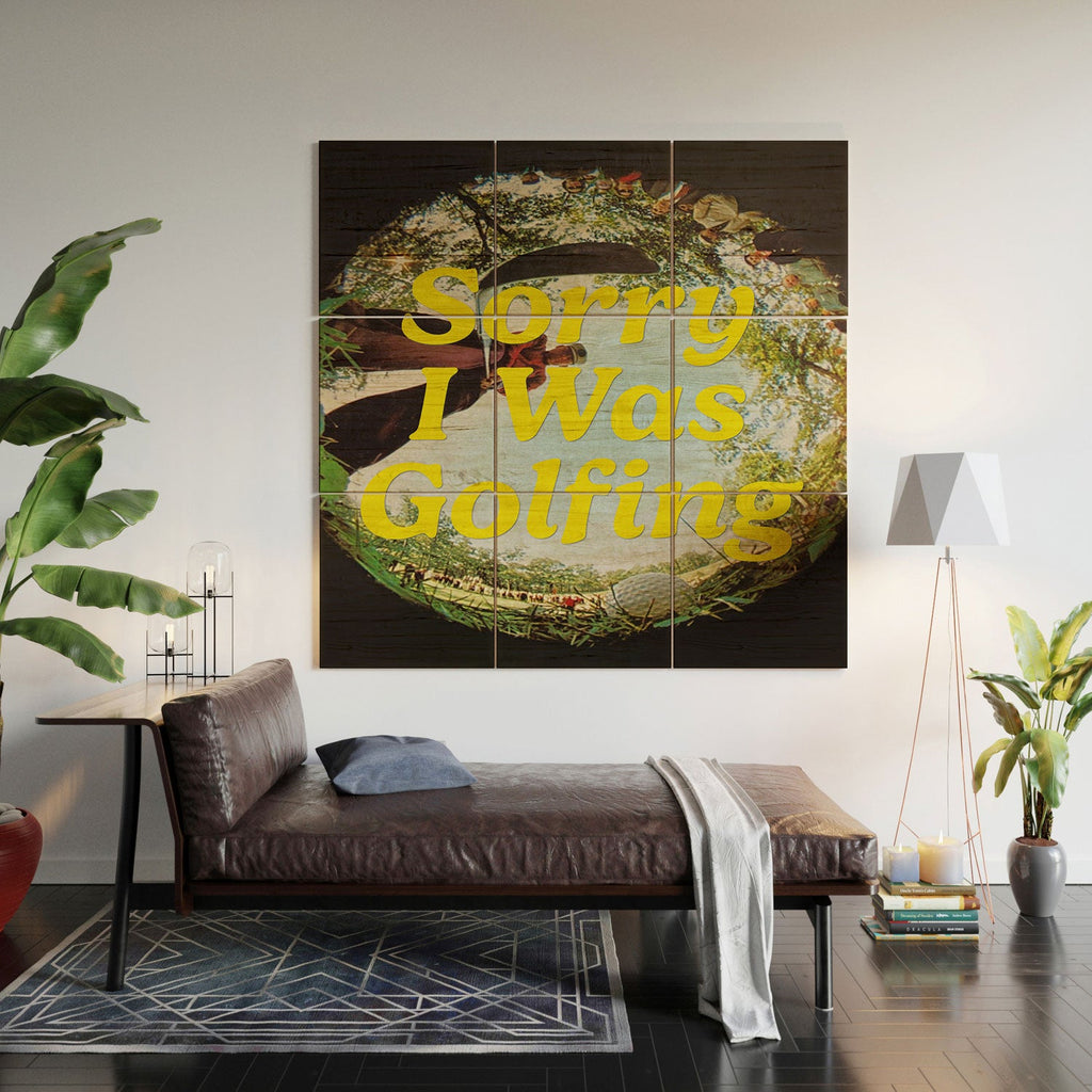 DENY Designs GolfFisheye Wood Wall Mural