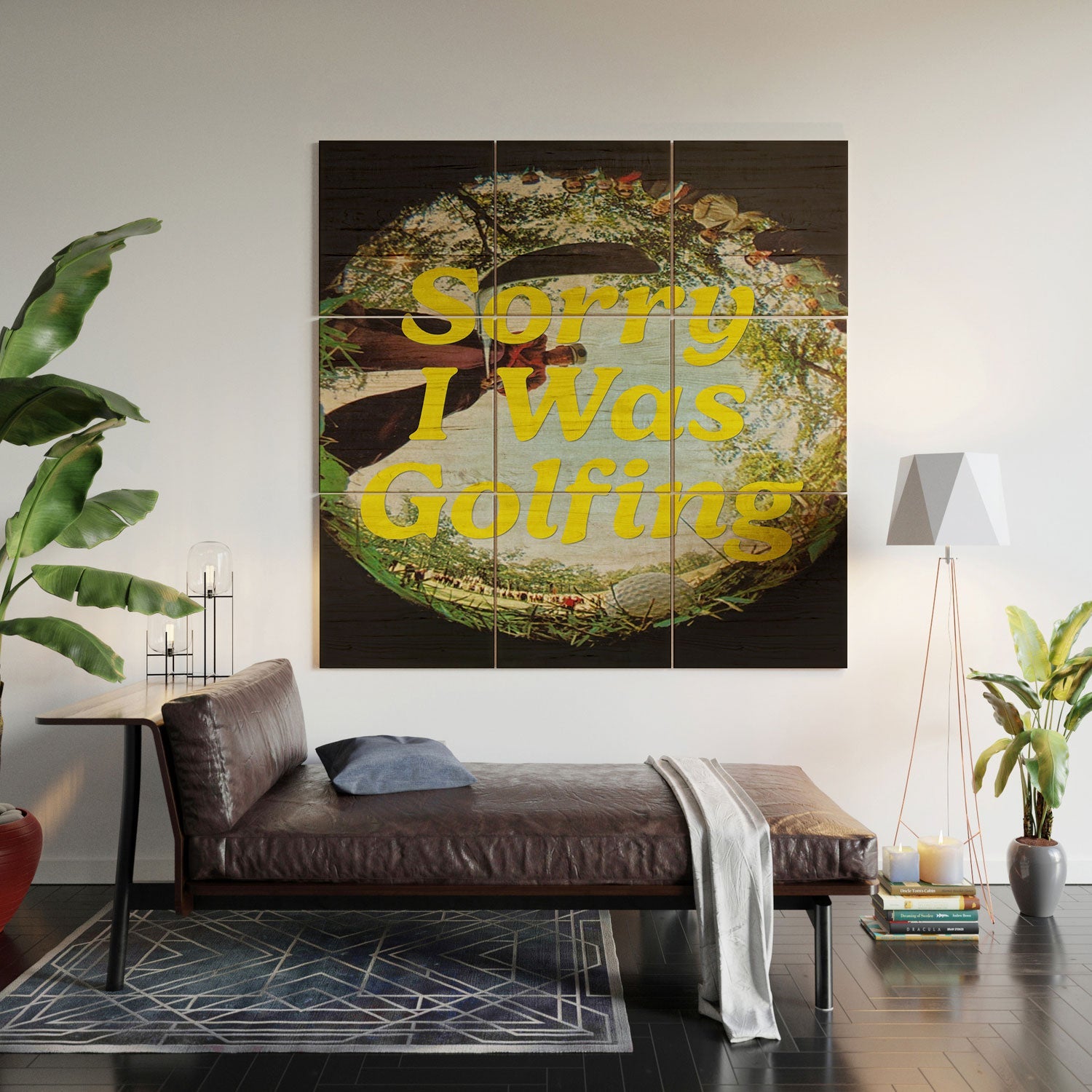 DENY Designs GolfFisheye Wood Wall Mural