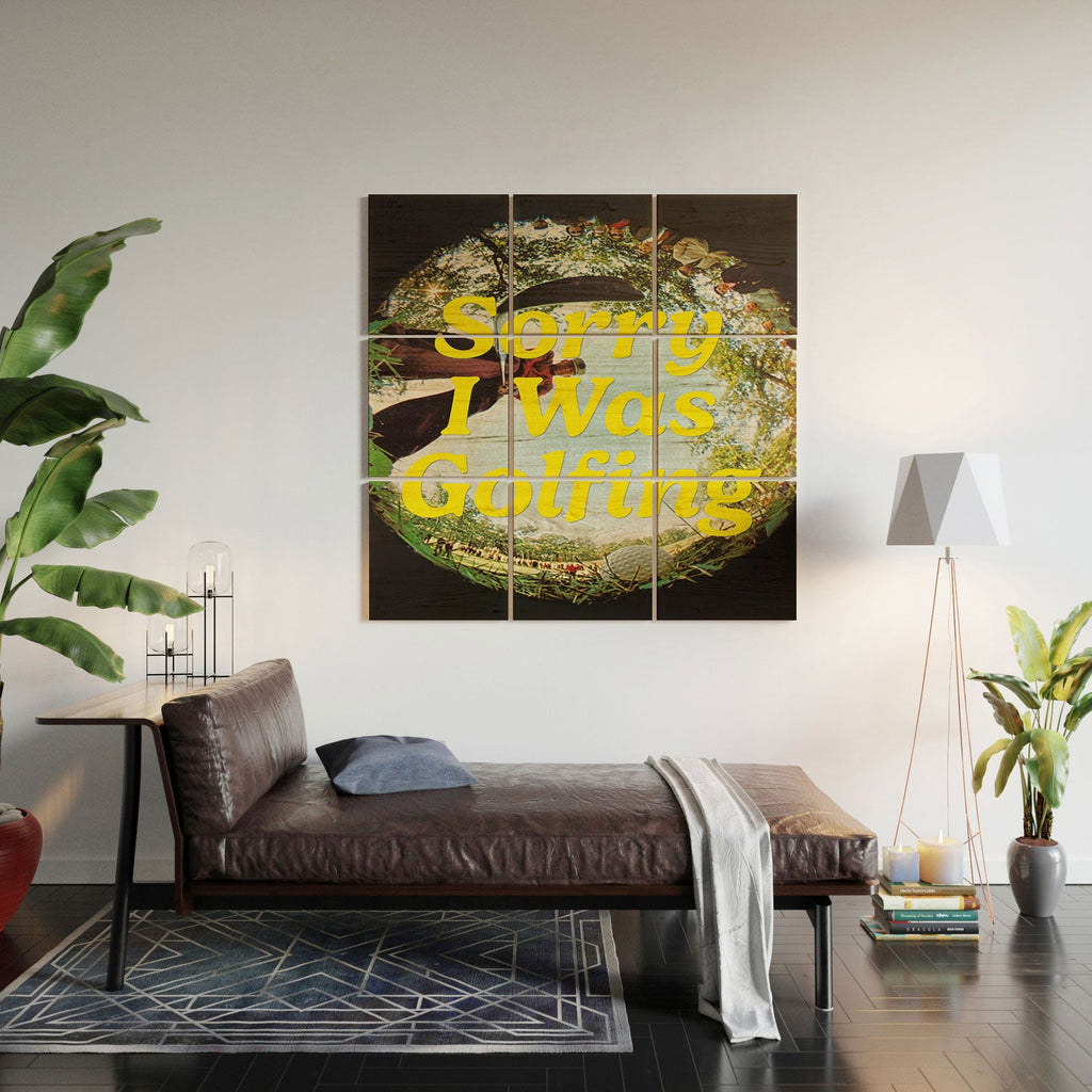 DENY Designs GolfFisheye Wood Wall Mural